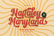 Naftaley Maryland Retro Bold Script, a Script Font by Denustudios (Thumbnail 1 of 12)