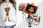 Cute Cowgirl Clipart, a Person Illustration by fashionaddict (Thumbnail 3 of 7)