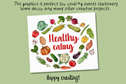 Veggies & greens watercolor clipart, an Object Graphic by Trinibis (Thumbnail 4 of 4)