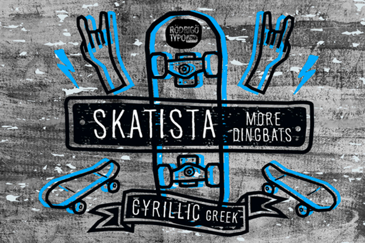 SKATISTA 80% Greek+Cyrillic