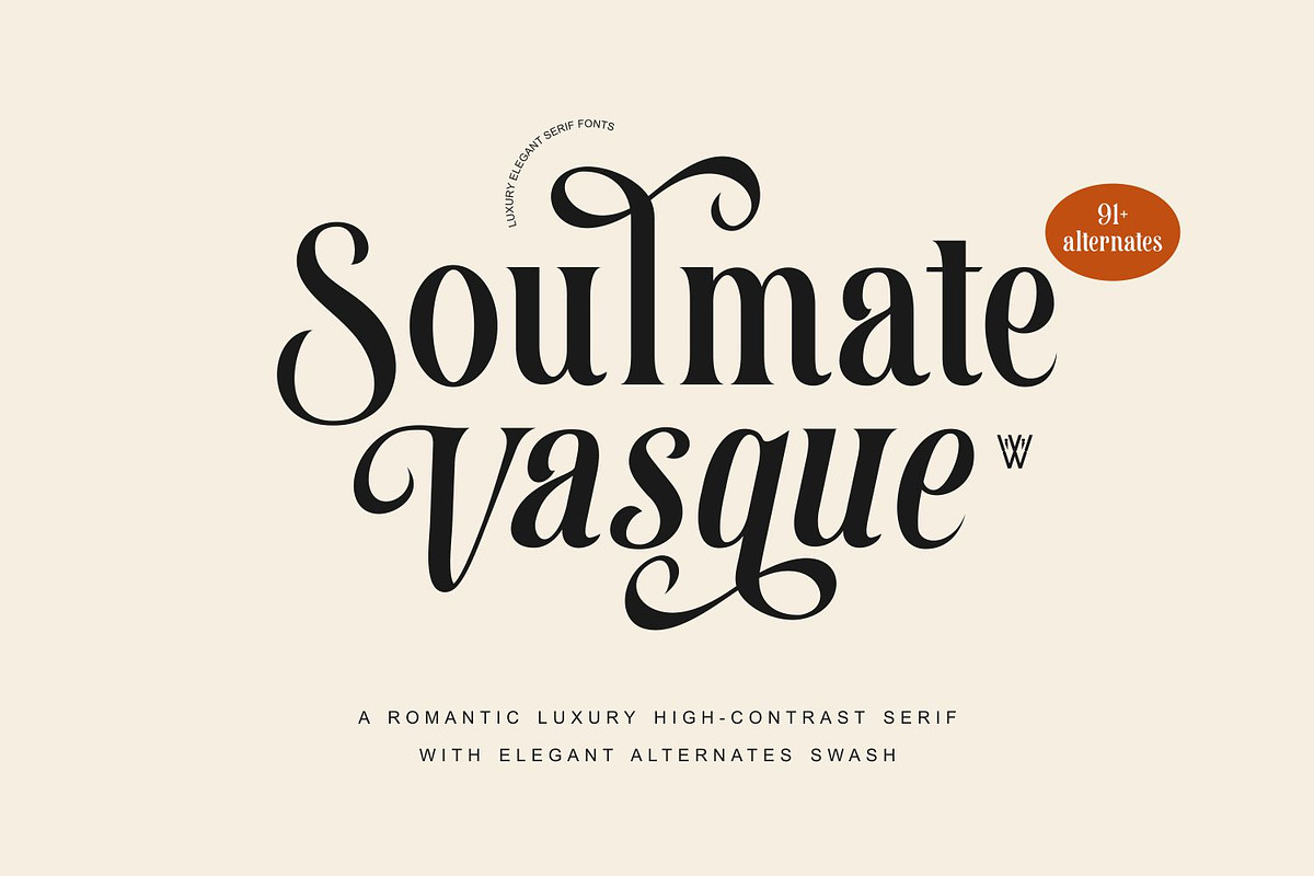 Soulmate Vasque Editoral Serif Font, a Serif Font by WhymoreArt (Photo 1 of 10)