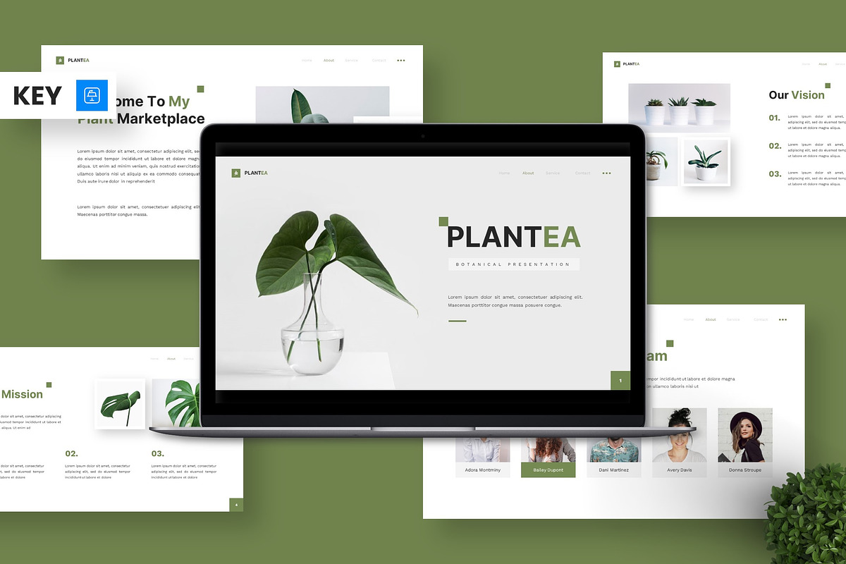 Plantea - Keynote Templates, a Presentation Template by Deepslide Studio (Photo 1 of 5)