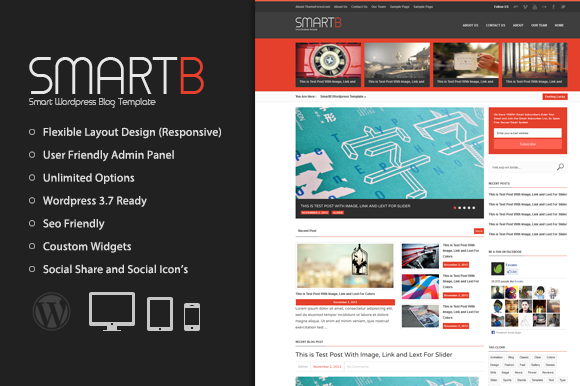 Smartb - Magazine Wordpress Theme by Cbtblogger | Creative Market