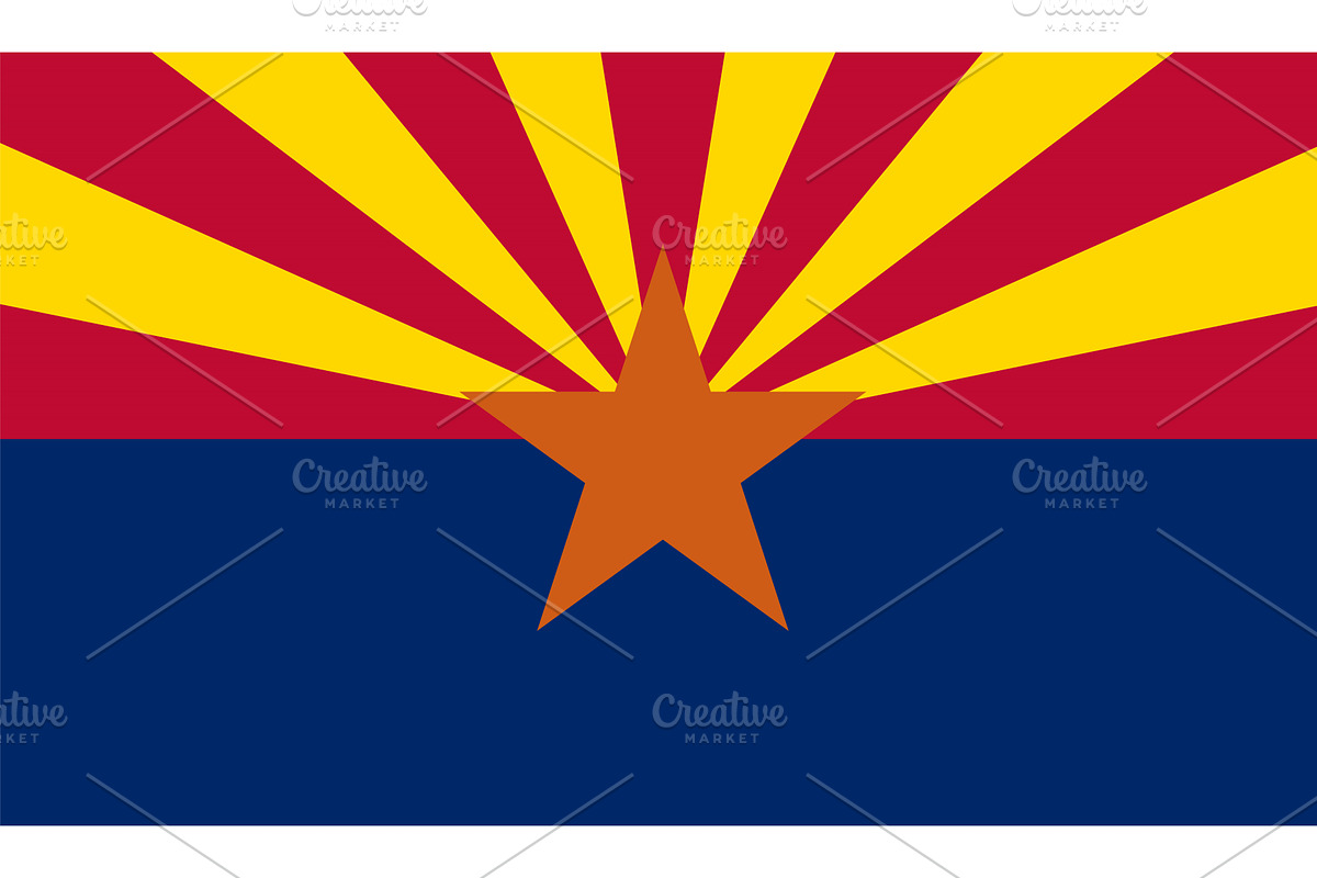 Arizona US State Vector Illustration, an Illustration by megastocker