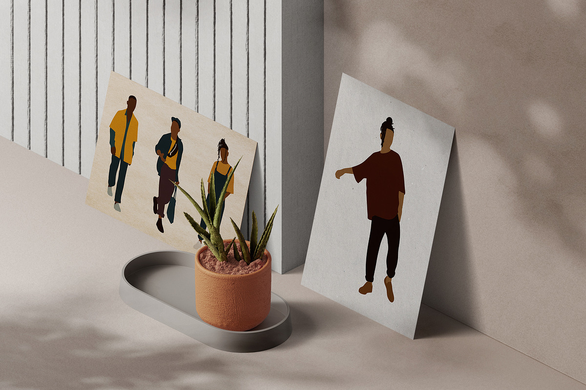 Black man clipart. Abstract people, a Person Illustration by ApetekMarket (Photo 2 of 7)
