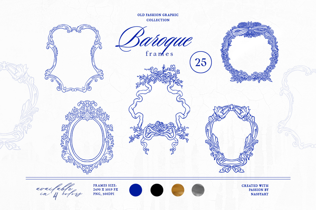 Dominica Vintage Frame Collection, an Object Illustration by NassyArt (Photo 11 of 17)