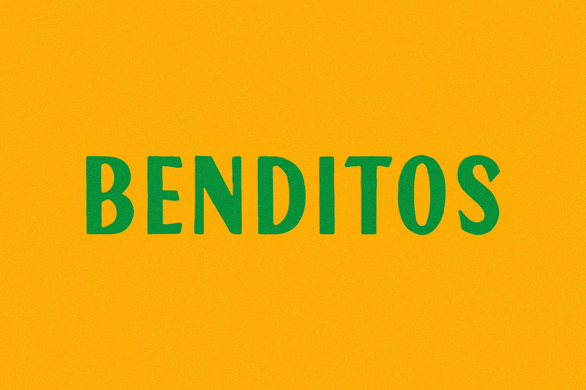 Benditos Typeface, a Handwritten Font by Taylor Penton (Photo 1 of 6)