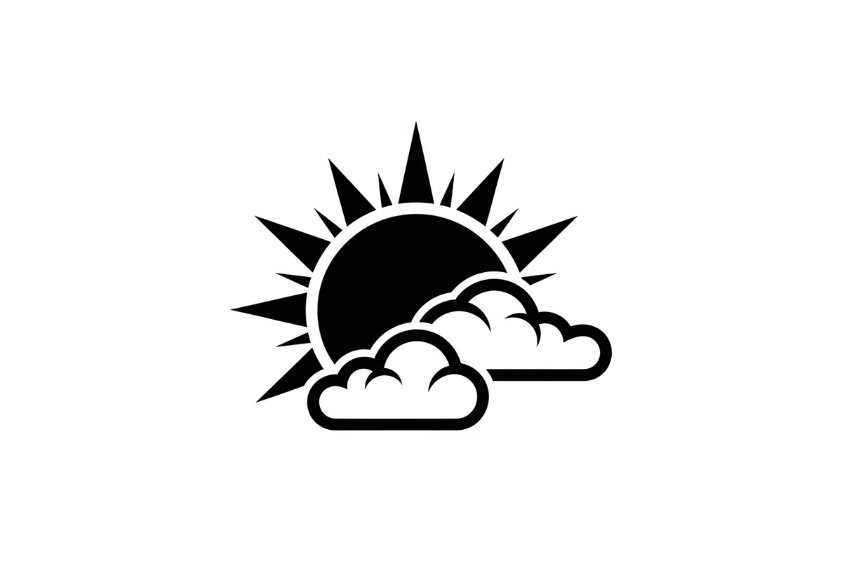 Sun Behind Clouds Silhouette Bundle, an Illustration by Gaye Art (Photo 9 of 31)