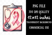 Breast Cancer Awareness Watercolor, an Illustration by Designking (Thumbnail 4 of 4)