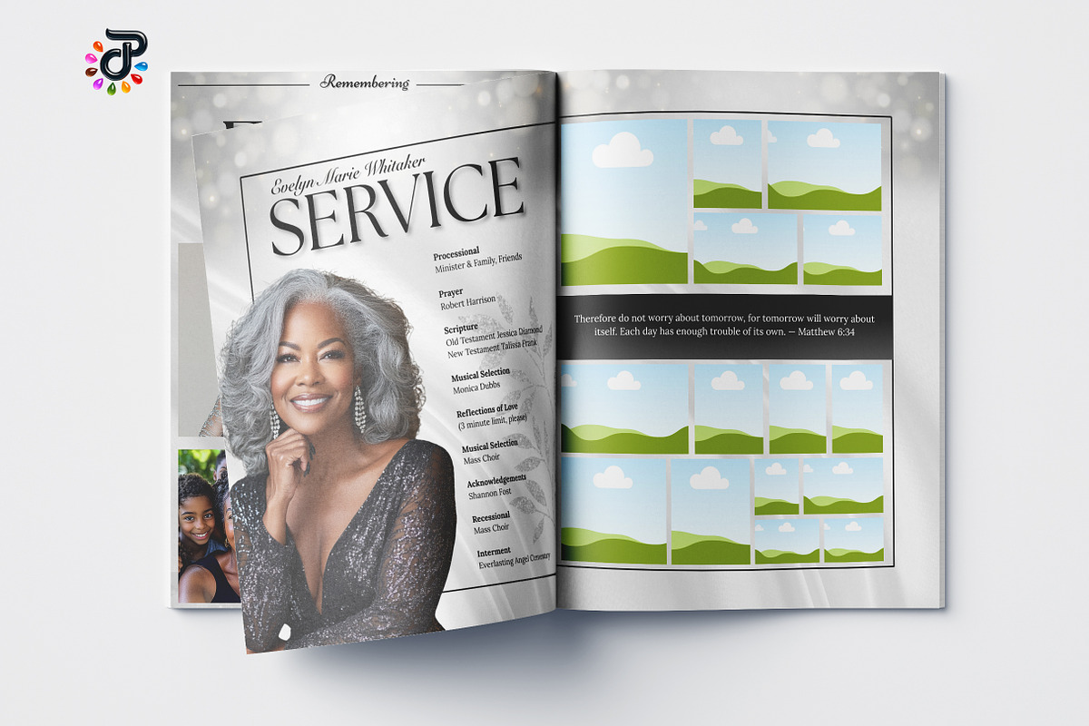 Elegant Canva Obituary Template, a Brochure Template by Protech Design ENT (Photo 7 of 9)