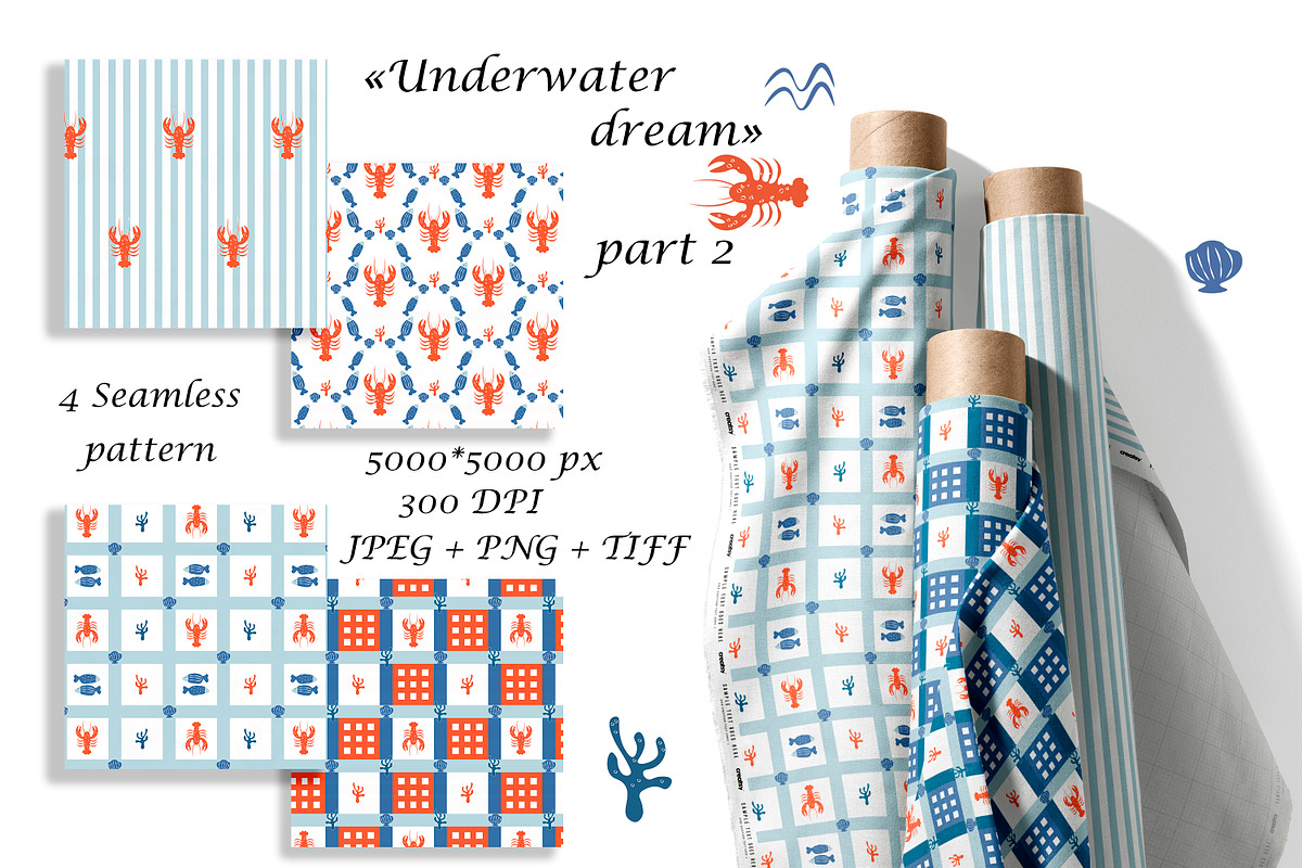 Scandinavian Kids Seamless Patterns, a Pattern Graphic by Oksana Dovhopol Art (Photo 1 of 15)