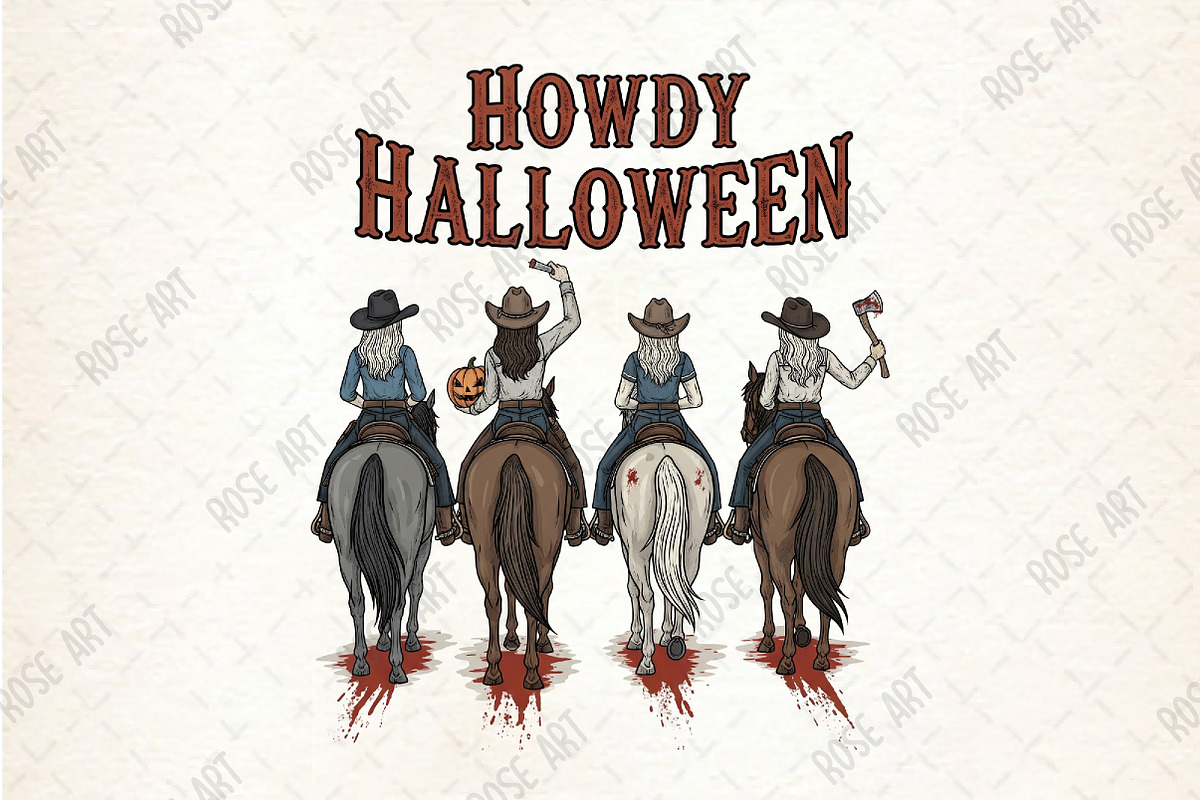 Howdy Halloween Sublimation PNG, an Illustration by Rose Art (Photo 1 of 5)