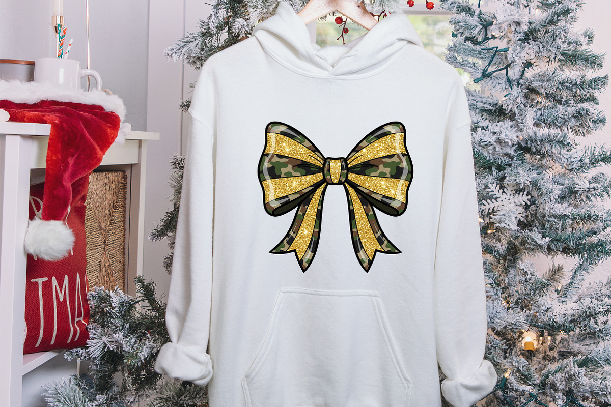 Camo Brushstroke Coquette Bow Png, an Illustration by designcity5 (Photo 8 of 8)