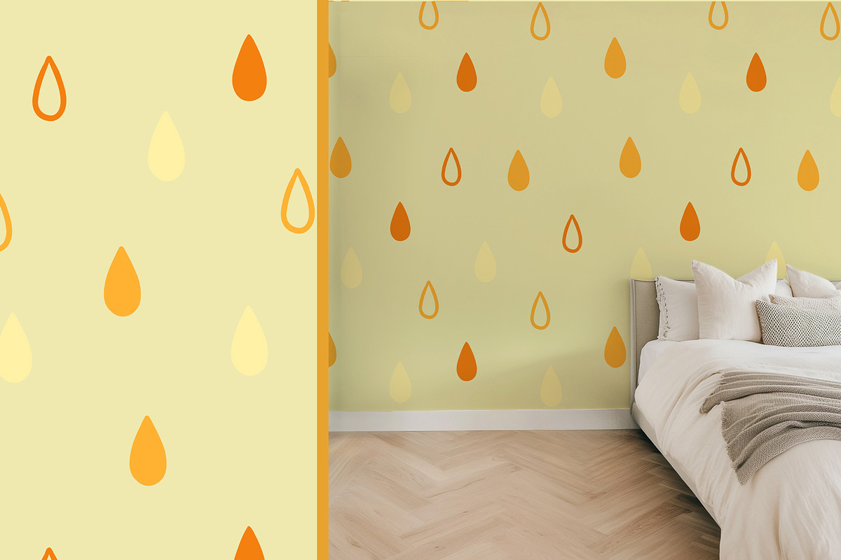 Rainy day vector Clipart & Patterns, a Seasonal Illustration by Carpet Tapete Pretzel (Photo 5 of 9)