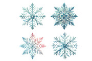 Watercolor Snowflake Clipart, an Illustration by Designworld (Thumbnail 4 of 5)