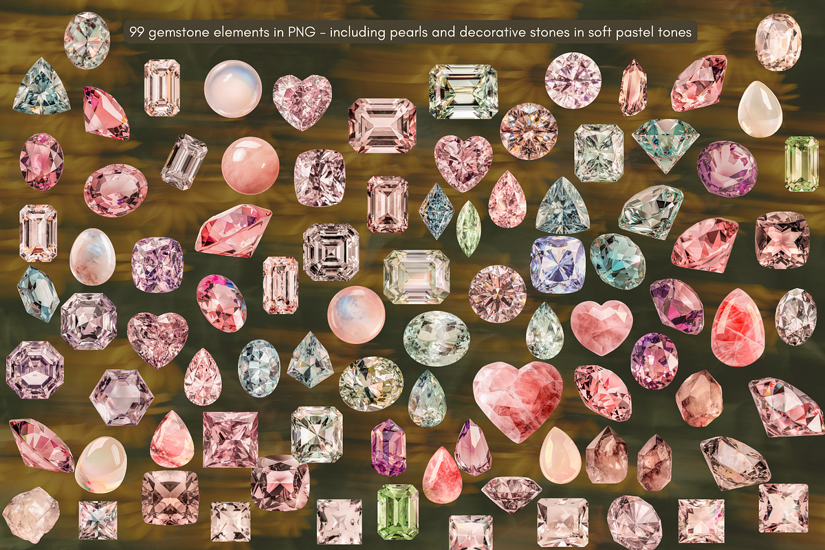 Romantic Lace Jewel Bundle, an Object Graphic by JulsIst (Photo 7 of 13)
