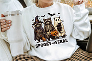 Creepy Cute Raccoon Ghost Png, a Work Illustration by Sublimation Artist (Thumbnail 2 of 9)