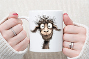 Funny Frazzled Quirky Animals Clipar, an Illustration by Sublimation Artist (Thumbnail 5 of 6)