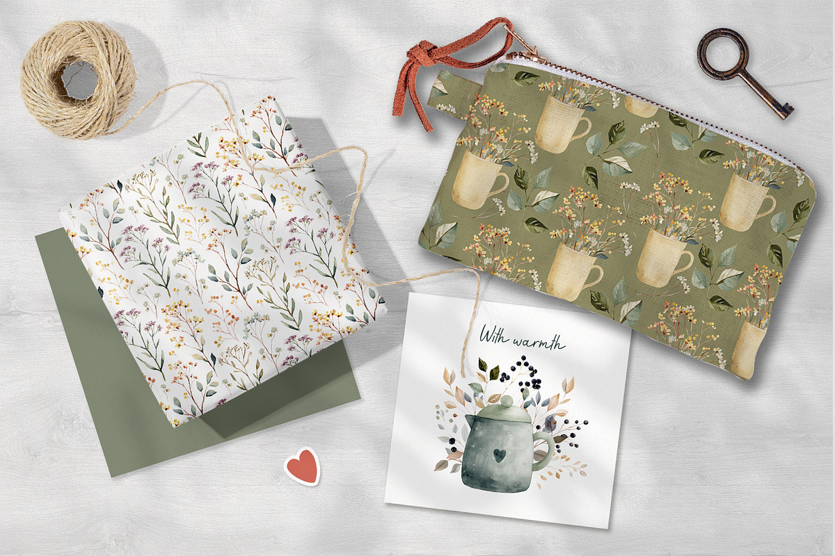 Cottage Tea & Blooms Collection, a Seasonal Illustration by Anna Druzhkova (Photo 23 of 24)