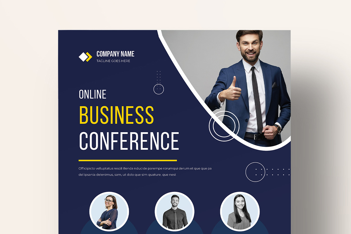 Online Business Conference Flyer, a Flyer Template by MightyDesign (Photo 4 of 8)