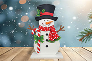 Laser Cut Snowman Decor, a Pattern Graphic by taramija (Thumbnail 1 of 3)