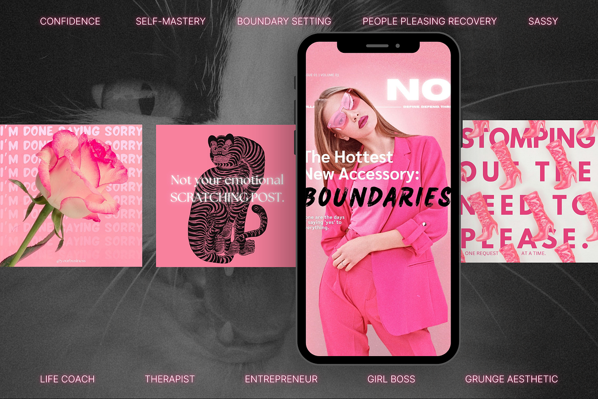 The Girl Boss Social Media Bundle, a Social Media Template by The Flossy Finch (Photo 3 of 14)