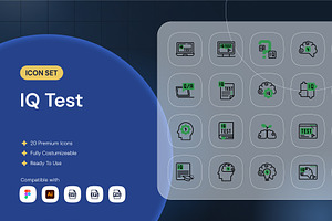 IQ Test Icon, a Duotone Icon by Nathaya Studio