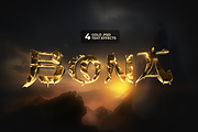 4 Gold Text Effects, a Layer Style Add-On by FLYERHIVE (Thumbnail 1 of 8)