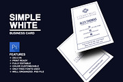 Simple White Business Card, a Business Card Template by Marvel (Thumbnail 1 of 5)