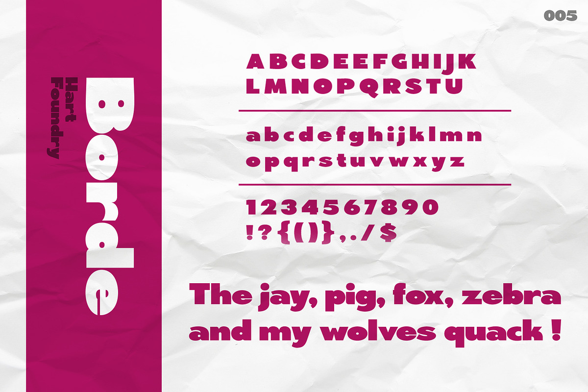 Borde, a Sans Serif Font by Hart Foundry™ (Photo 6 of 11)