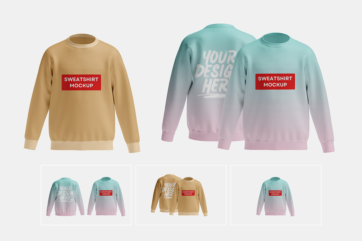 Sweatshirt Mockup, a Shirt Mockup by PixelPiknik (Photo 1 of 7)