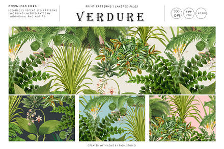 Verdure, Seamless Prints & More!, a Pattern Graphic by Pink Linen