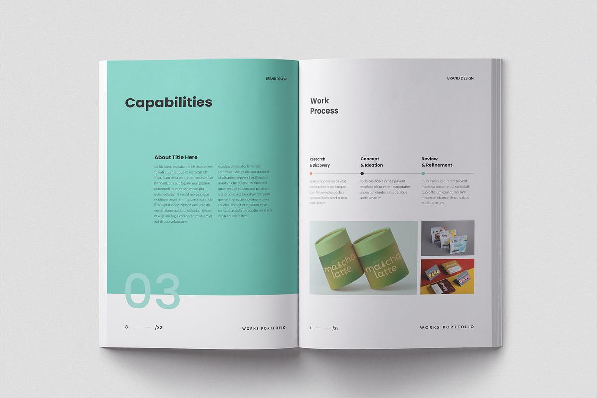 Works Portfolio Template | CANVA, a Brochure Template by TemplateFolio-Shop (Photo 6 of 15)