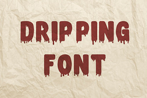 Dripping font TTF