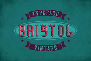 Bristol Vintage Label Typeface