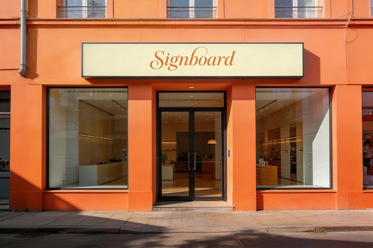 Store Sign Mockup, an Advertising Mockup by Pitchlook.Studio (Photo 2 of 4)