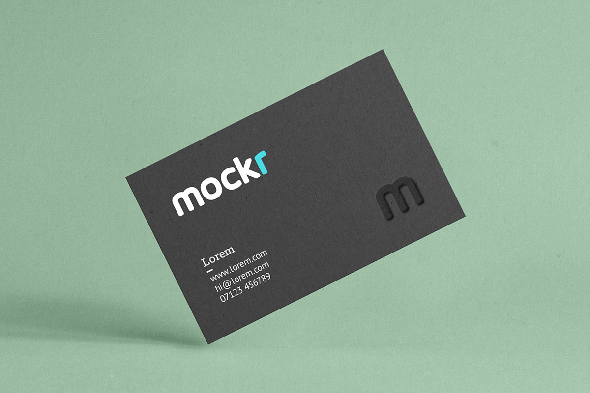 Realistic Business Card Mockup Psd, a Print Template by Mokr (Photo 3 of 4)