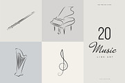 Music. Line Art Collection, an Illustration by le-genda (Thumbnail 6 of 7)