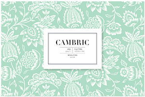 Cambric, Exquisite Pattern Design!