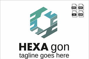 Hexagon Logo Template