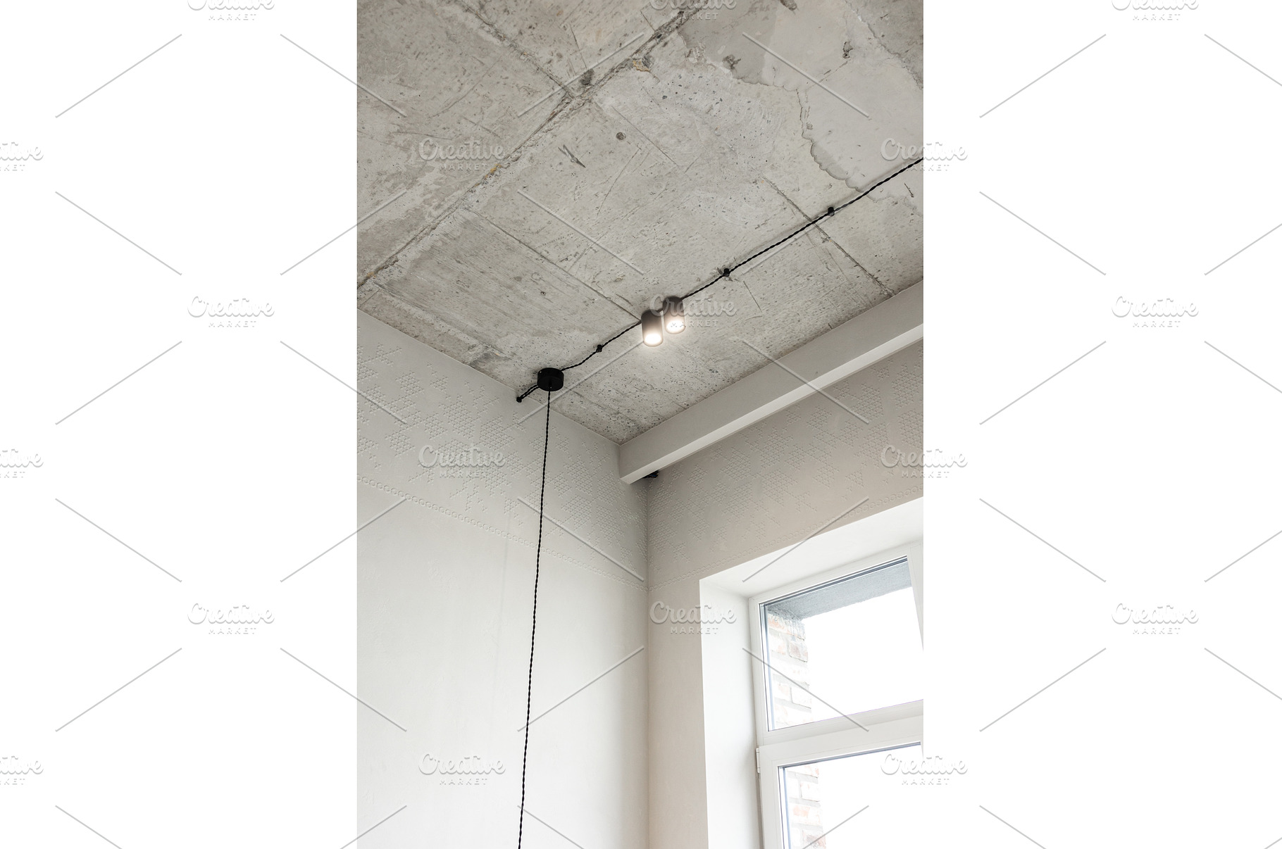 Concrete ceiling corner with, an Architecture Photo by wip3out