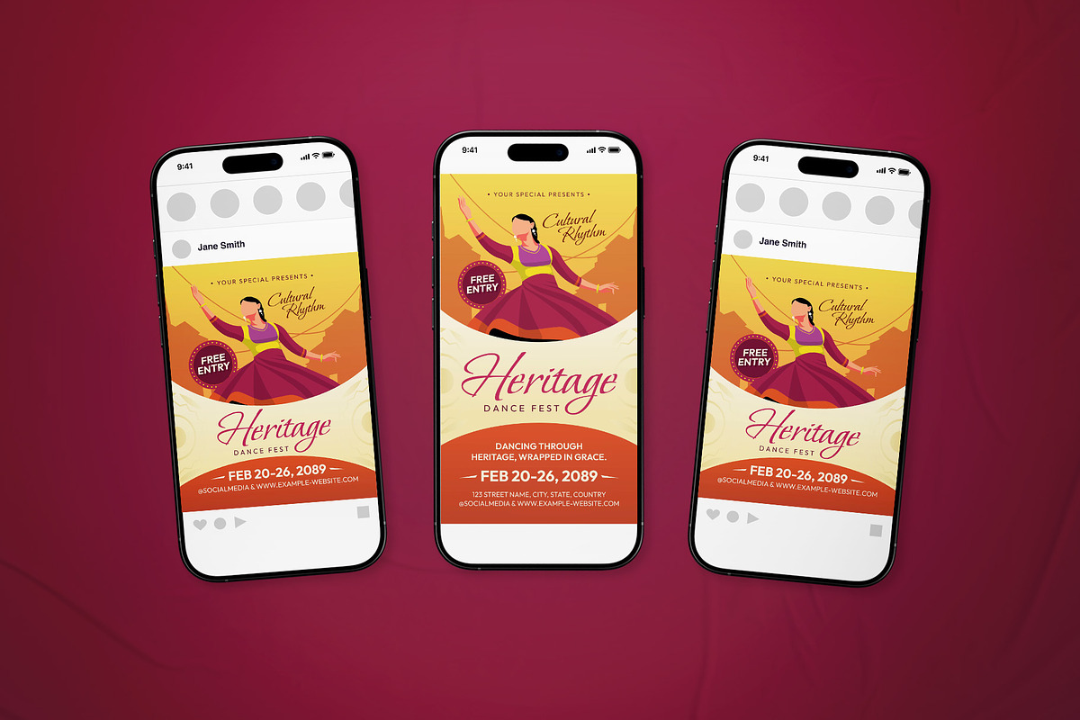 Dance Festival Event Flyer Set, a Flyer Template by The Good Store (Photo 2 of 2)