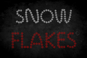 Snowflakes Christmas Font