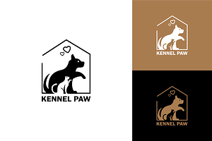 Kennel Paw Logo, a Branding & Logo Template by zaqilogo