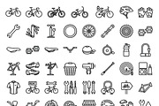 Budles Bicycle Shop Outline Icons, an Outline Icon by adenpinkstore (Thumbnail 1 of 7)