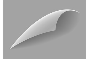 Curled paper corner. Curve, a Texture Illustration by Things for designers