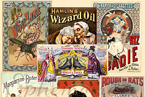 Vintage Advertising Ephemera Set