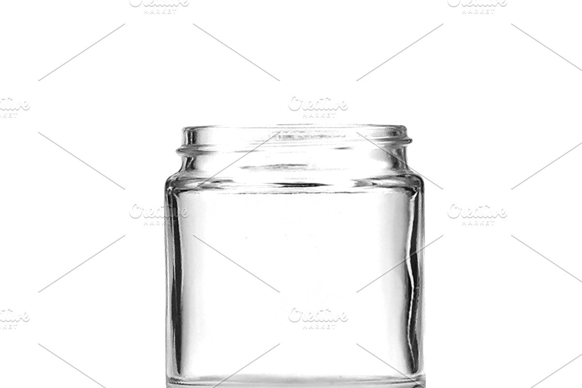 Clear Glass Mason Jar with Metal Lid, a Packaging Mockup by Professional Assets (Photo 2 of 5)