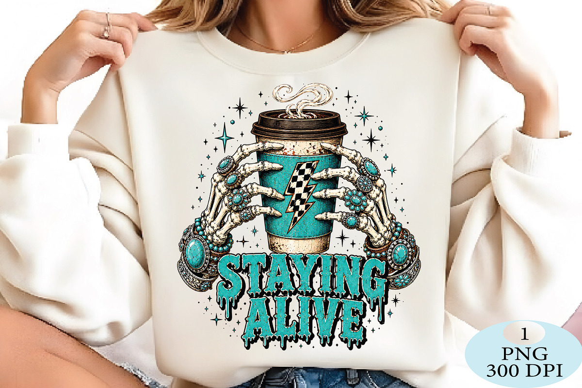Retro Staying Alive Png, a Seasonal Illustration by Daily.Designs (Photo 2 of 5)
