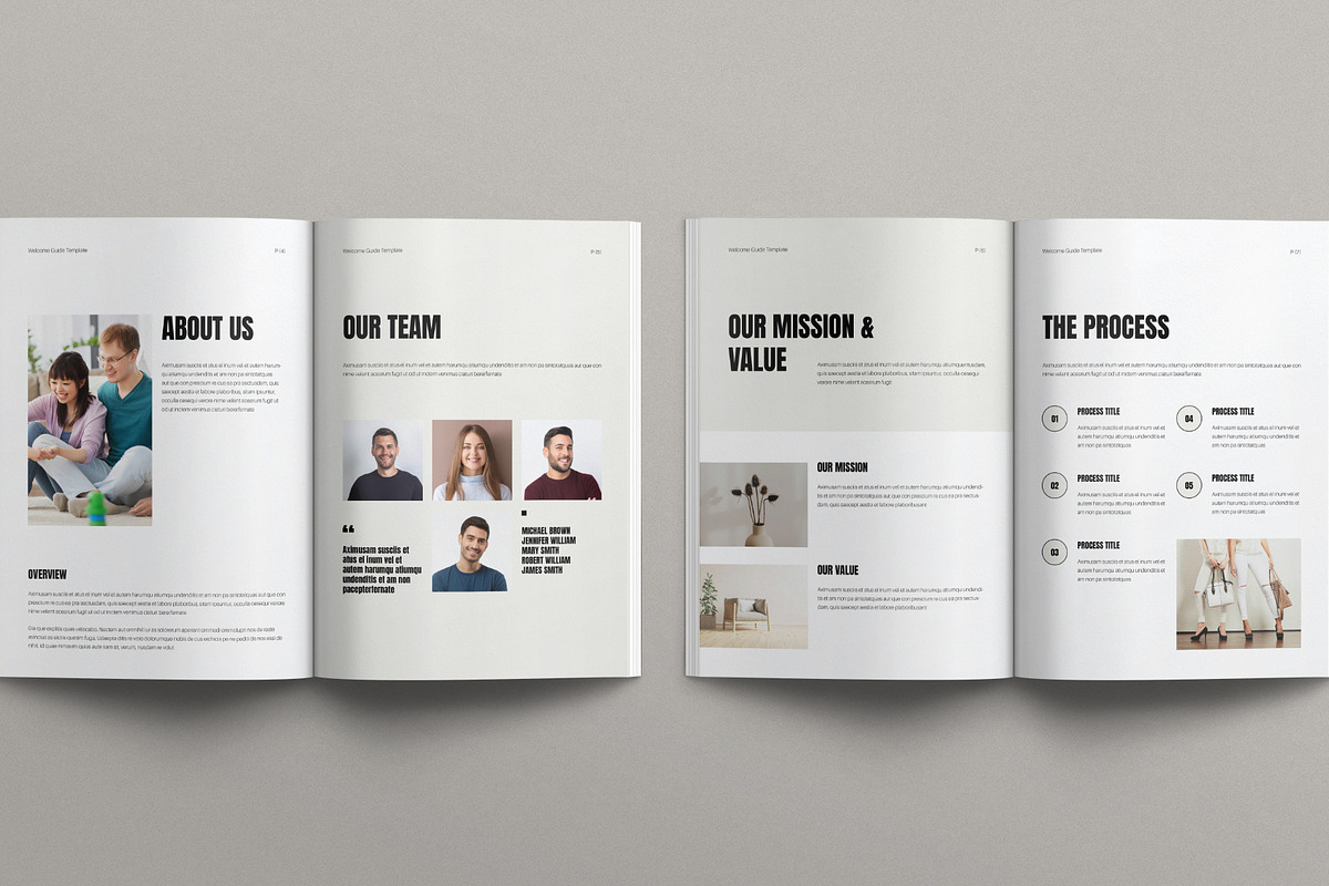 Welcome Guide Template, a Brochure Template by E-Type (Photo 3 of 7)